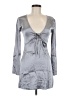 Zara Metallic Silver Casual Dress Size S - photo 1