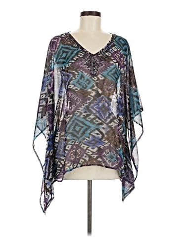 Susan Graver Short Sleeve Blouse (view 1)