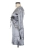 Zara Metallic Silver Casual Dress Size S - photo 5