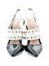 Nasty Gal Inc. Color Block White Ivory Heels Size 4 - photo 2