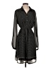 Max Studio 100% Polyester Polka Dots Black Casual Dress Size S - photo 1