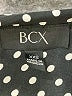BCX 100% Polyester Polka Dots Black 3/4 Sleeve Blouse Size XXS - photo 7