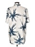 Shein Tropical Ivory Short Sleeve Button-Down Shirt Size L - photo 2