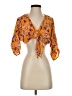 Karlie Orange 3/4 Sleeve Blouse Size XS - photo 1