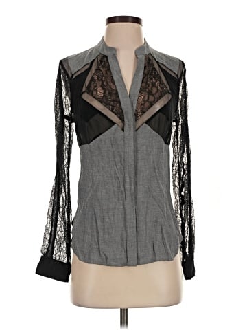 BCBGMAXAZRIA Runway Long Sleeve Blouse (view 1)