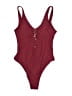 Xhilaration Burgundy Bodysuit Size M - photo 1