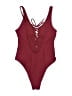 Xhilaration Burgundy Bodysuit Size M - photo 2