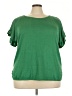 Max Studio Green Short Sleeve Top Size 3X - photo 1