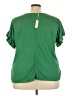 Max Studio Green Short Sleeve Top Size 3X - photo 2
