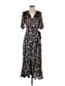 VICI 100% Polyester Animal Print Black Casual Dress Size XS - photo 1