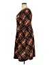 North Style Argyle Brown Casual Dress Size 18 - photo 5