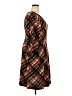 North Style Argyle Brown Casual Dress Size 18 - photo 4