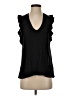 David Lerner 100% Silk Black Sleeveless Silk Top Size XS - photo 1