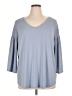 Evri Gray 3/4 Sleeve Top Size 1X - photo 1