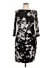Chaps Print Black Cocktail Dress Size XL - photo 1