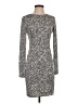 Leith Animal Print Gray Casual Dress Size S - photo 1