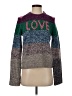 Zadig & Voltaire 100% Cotton Color Block Gray Purple Pullover Sweater Size S - photo 1