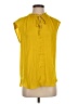 RACHEL Rachel Roy 100% Polyester Yellow Short Sleeve Blouse Size XS - photo 1