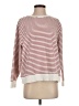 M&S 100% Cotton Stripes Burgundy Pullover Sweater Size 4 - photo 1