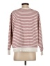 M&S 100% Cotton Stripes Burgundy Pullover Sweater Size 4 - photo 2