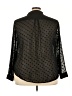 Torrid Polka Dots Black Long Sleeve Blouse Size 3X Plus (3) - photo 2