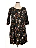 Nine Britton Floral Black Casual Dress Size 1X - photo 1