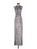 Lush 100% Rayon Paisley Silver Purple Cocktail Dress Size XS - photo 1