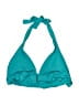 Mossimo Solid Teal Swimsuit Top Size L - photo 1