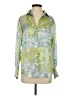 Zara Paisley Green Long Sleeve Blouse Size XS - photo 1
