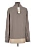 Calvin Klein 100% Polyester Gray Long Sleeve Blouse Size S - photo 2
