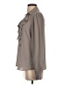 Calvin Klein 100% Polyester Gray Long Sleeve Blouse Size S - photo 5