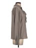Calvin Klein 100% Polyester Gray Long Sleeve Blouse Size S - photo 4