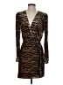 WAYF Animal Print Brown Orange Cocktail Dress Size XS - photo 1