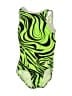 Assorted Brands Graphic Green One Piece Swimsuit Size XL (kids) - photo 1