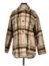 American Eagle Outfitters Plaid Brown Coat Size XS - photo 1
