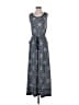 Max Studio Paisley Blue Casual Dress Size XS - photo 1