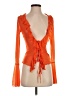 Shein Orange Long Sleeve Blouse Size 2 - photo 1