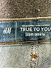 H&M Chevron-herringbone Blue Jeans Size L - photo 7