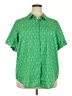 Roaman's Green Short Sleeve Blouse Size 22 - photo 1