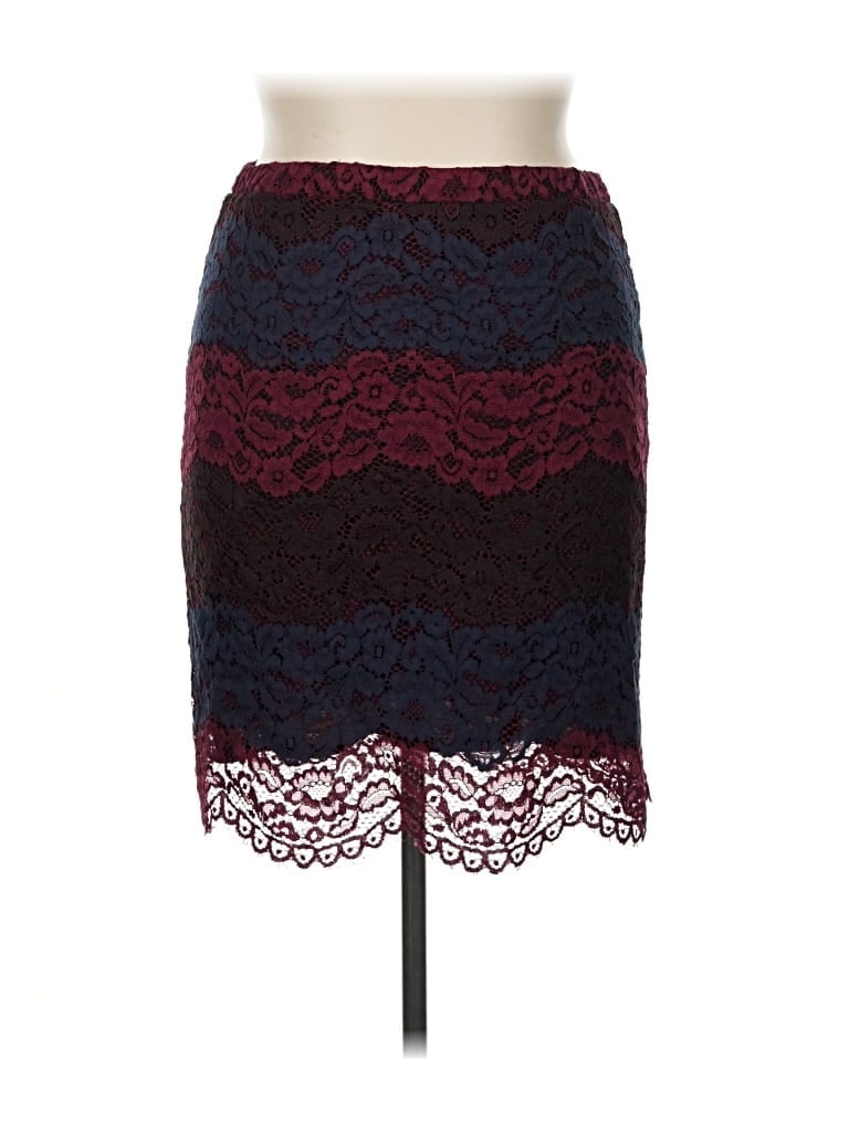 Max Studio Formal Skirt In Burgundy