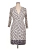 Bass Animal Print Multi Color Ivory Cocktail Dress Size XL - photo 1