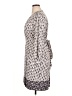 Bass Animal Print Multi Color Ivory Cocktail Dress Size XL - photo 5