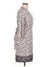 Bass Animal Print Multi Color Ivory Cocktail Dress Size XL - photo 4