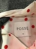 Posse Polka Dots Ivory Long Sleeve Blouse Size XS - photo 7