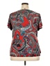 Roz & Ali Red Short Sleeve Top Size 2X - photo 2