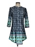 Reborn Paisley Teal Casual Dress Size S - photo 1