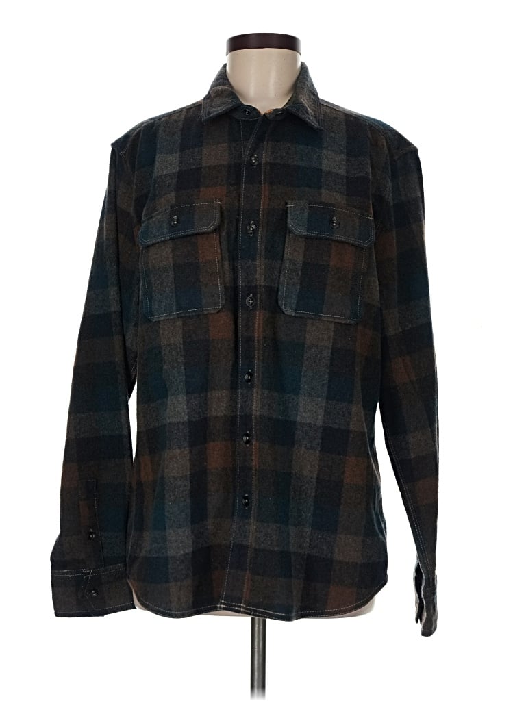Pre-owned Assorted Brands Fleece Jacket In Brown