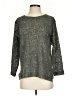 Nally & Millie Metallic Gray Pullover Sweater Size S - photo 1