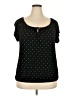 Old Navy Stars Black Short Sleeve Top Size XXL - photo 1