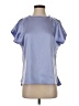 S'edge 100% Polyester Blue Short Sleeve Blouse Size S - photo 1